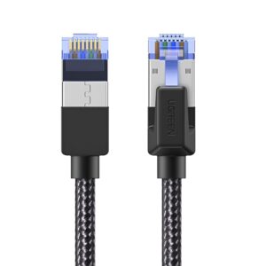 UGREEN Cat8 Nylon Braided Ethernet Cable - 40Gbps with Modular Plugs - 5m image 2