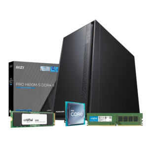 PCBuilder Intel i3-14100 OFFICE Master Windows 11 Desktop PC
