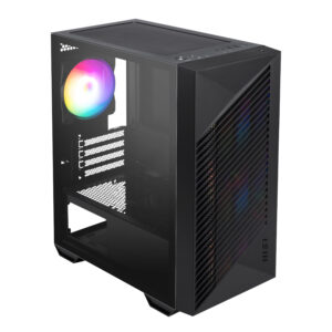 MSI PRO FORGE M050A Micro-ATX Gaming Chassis - Black image 4