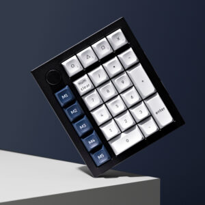 Keychron Q0 Max QMK Gateron Jupiter Banana RGB Wireless Custom Number Pad Shell White image 3