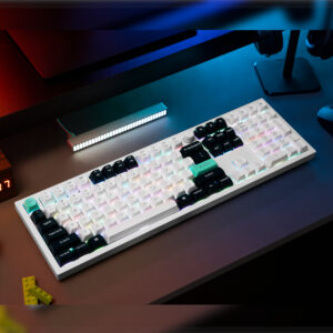 Keychron Q6 HE QMK Full-size Wireless Custom Mechanical Keyboard (Nebula Switch) – Shell White image 4