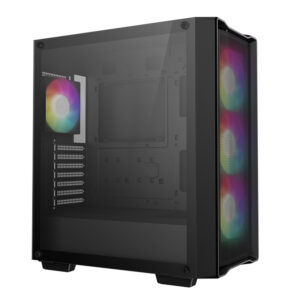 DeepCool CC560 MESH V2 ATX Mid Tower Airflow Gaming Chassis – Black image 7