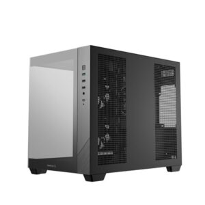 Deepcool CG330 3F Panoramic Dual-Chamber Micro-ATX Gaming Chassis - Black image 6