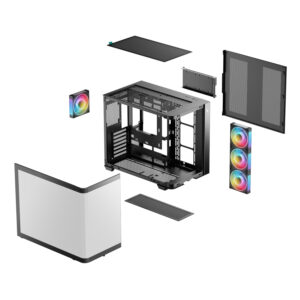 DeepCool CG530U 4F ATX Gaming Chassis - Black image 7