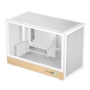 DeepCool CH260 Wood mATX Gaming Chassis White image 3