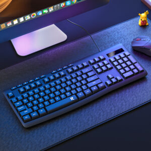 Redragon BK-7366 Full-size Ergonomic Wired Membrane Office Keyboard - Black image 6