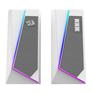 Redragon GS20W ANVIL 3W 2.0 RGB Stereo Desktop PC Speakers - White image 2