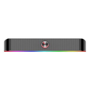 REDRAGON 2.0 Sound Bar ADIEMUS 2 x 3W RGB USB|Aux PC Gaming Speaker - Black image 2