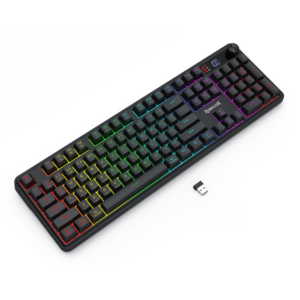 Redragon RM104 PRO VOLCANO RGB Wireless Membrane Gaming Keyboard - Black image 4