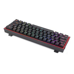 Redragon K616 FIZZ Pro 61-Key RGB Mechanical Gaming Keyboard – Black (60%, RGB, Wireless/Wired, Hot-Swappable) image 3