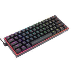 Redragon K616 FIZZ Pro 61-Key RGB Mechanical Gaming Keyboard – Black (60%, RGB, Wireless/Wired, Hot-Swappable) image 5