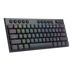 REDRAGON Horus Mini 61Key Red Switch RGB Low Profile Gaming Mechanical Keyboard - Black image 3