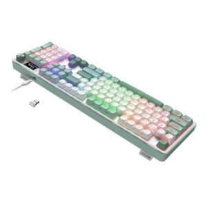 Redragon WYVERN K761 Pro Full-size RGB Wireless Mechanical Gaming Keyboard - White/Green image 4