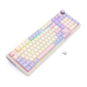 Redragon K768 EISA 100 RGB Wireless Gaming Keyboard - Lilac image 5