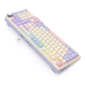 Redragon K768 EISA 100 RGB Wireless Gaming Keyboard - Lilac image 6
