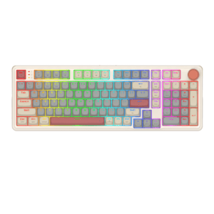 Redragon EISA 100 Retro RGB Wireless Mechanical Keyboard - Cream/Grey image 2