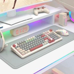 Redragon EISA 100 Retro RGB Wireless Mechanical Keyboard - Cream/Grey image 7