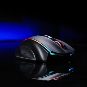 REDRAGON VAMPIRE ELITE Wireless 16000DPI|8 Button|Ergonomic Design|P3335 Optical Sensor|Type-C Cable|RGB Backlit Gaming Mouse - Black image 4