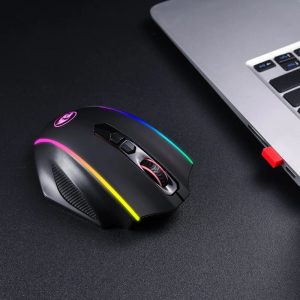 REDRAGON PERDICTION 4 12400DPI RGB MMO Ergo Gaming Mouse - Black image 6