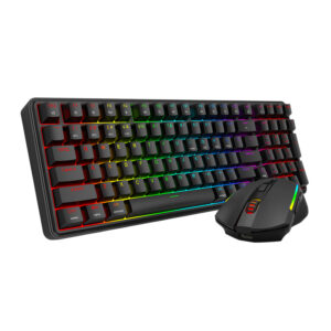 Redragon S162 RGB 3-Mode Wireless Mechanical Gaming Keyboard and Mouse Combo - Black image 2