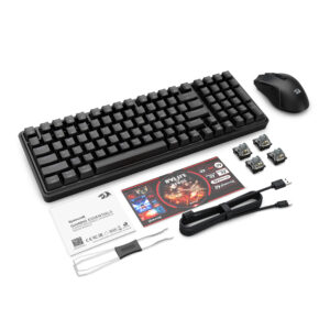 Redragon S162 RGB 3-Mode Wireless Mechanical Gaming Keyboard and Mouse Combo - Black image 7
