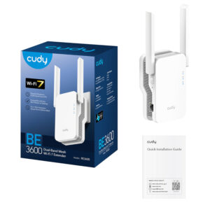 Cudy BE3600 Dual-Band Wi-Fi 7 Mesh Range Extender (Wall Plug) - White image 5