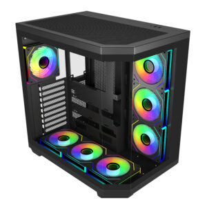 FSP U580 ARGB ATX Ultra Tower Gaming Chassis - Black image 5