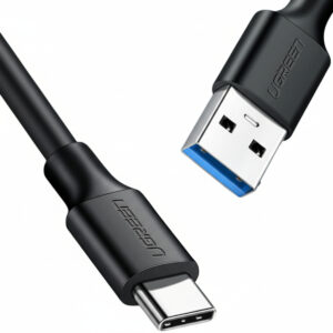 UGREEN Type-C to USB 3.0 Cable 1m – Fast Charging 3A, 5Gbps Sync – Black image 2
