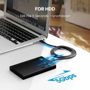 UGREEN Type-C to USB-A 3.0 Cable 1.5m – Fast Charging 3A, 5Gbps Sync – Black image 4