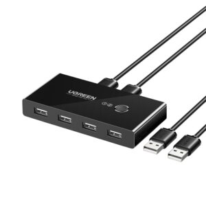 UGREEN USB 3.0 4-Port Switch Box, with 1.5m USB Cables image 2