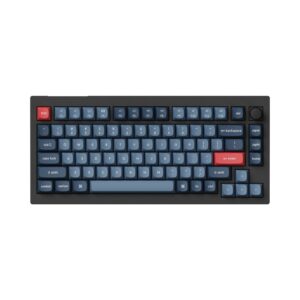 Keychron V1 Max QMK/VIA Wireless Custom Mechanical Keyboard | RED Switches - Black image 2