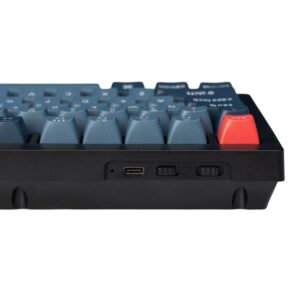 Keychron V1 Max QMK/VIA Wireless Custom Mechanical Keyboard | RED Switches - Black image 3