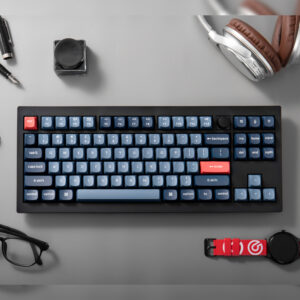 Keychron V3 Max QMK/VIA 80% Wireless Custom Mechanical Keyboard (Red Switch) – Carbon Black image 5