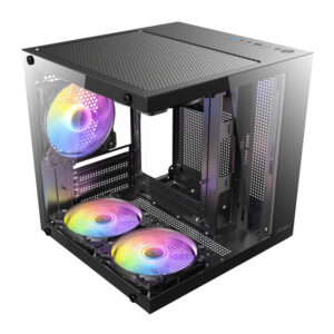 Antec VCX10M ARGB Micro-ATX | ITX Mini-Tower Gaming Chassis - Black image 6