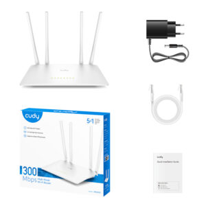 Cudy WR300S 300Mbps 5-Port Wi-Fi 4 Router – White image 6